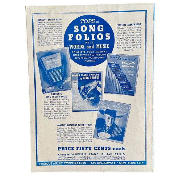 Frank Sinatra "My Ideal" Sheet Music By Leo Robin Newell Chase & Richard Whiting - Picture 3 of 3